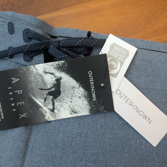 Outerknown Apex Trunks - 33 - Heather Navy - NWT - Picture 4 of 6